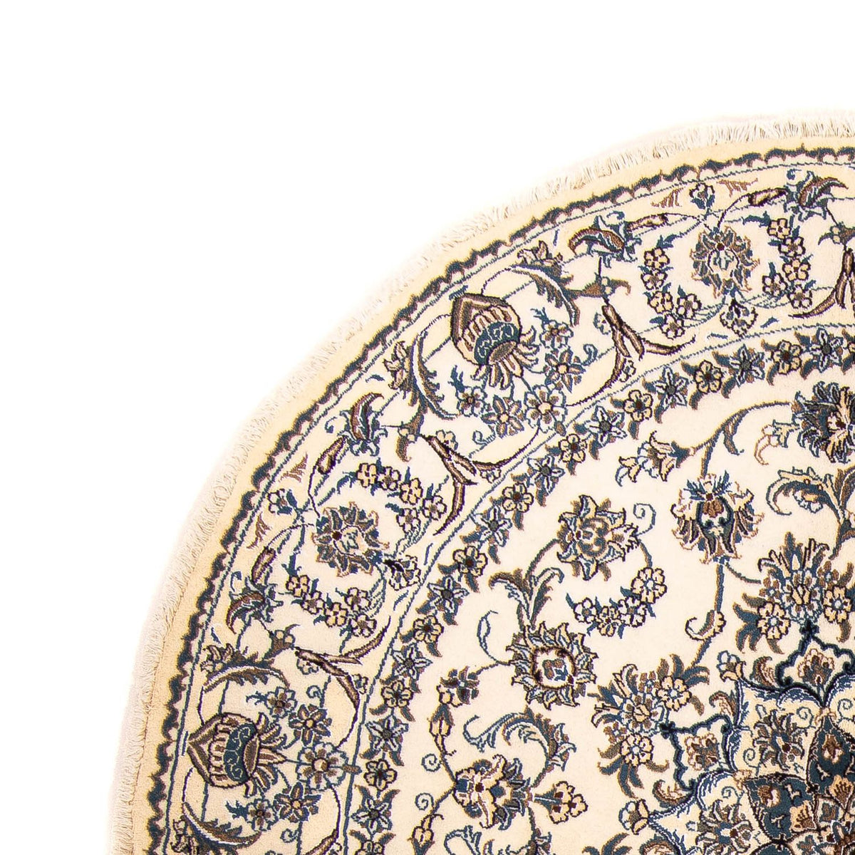 Persisk matta - Nain runt  - 200 x 200 cm - beige