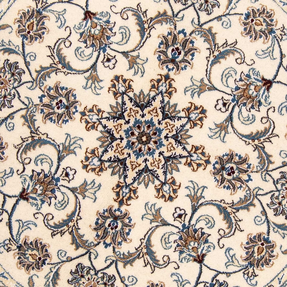Persisk matta - Nain runt  - 150 x 150 cm - beige