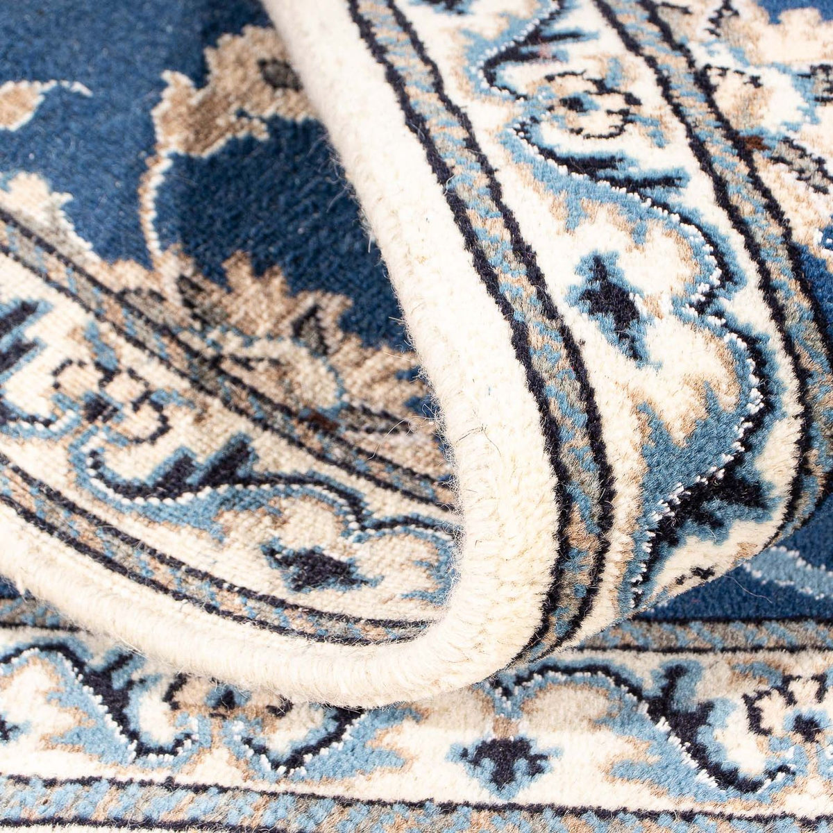 Persisk matta - Nain - 140 x 87 cm - mörkblå