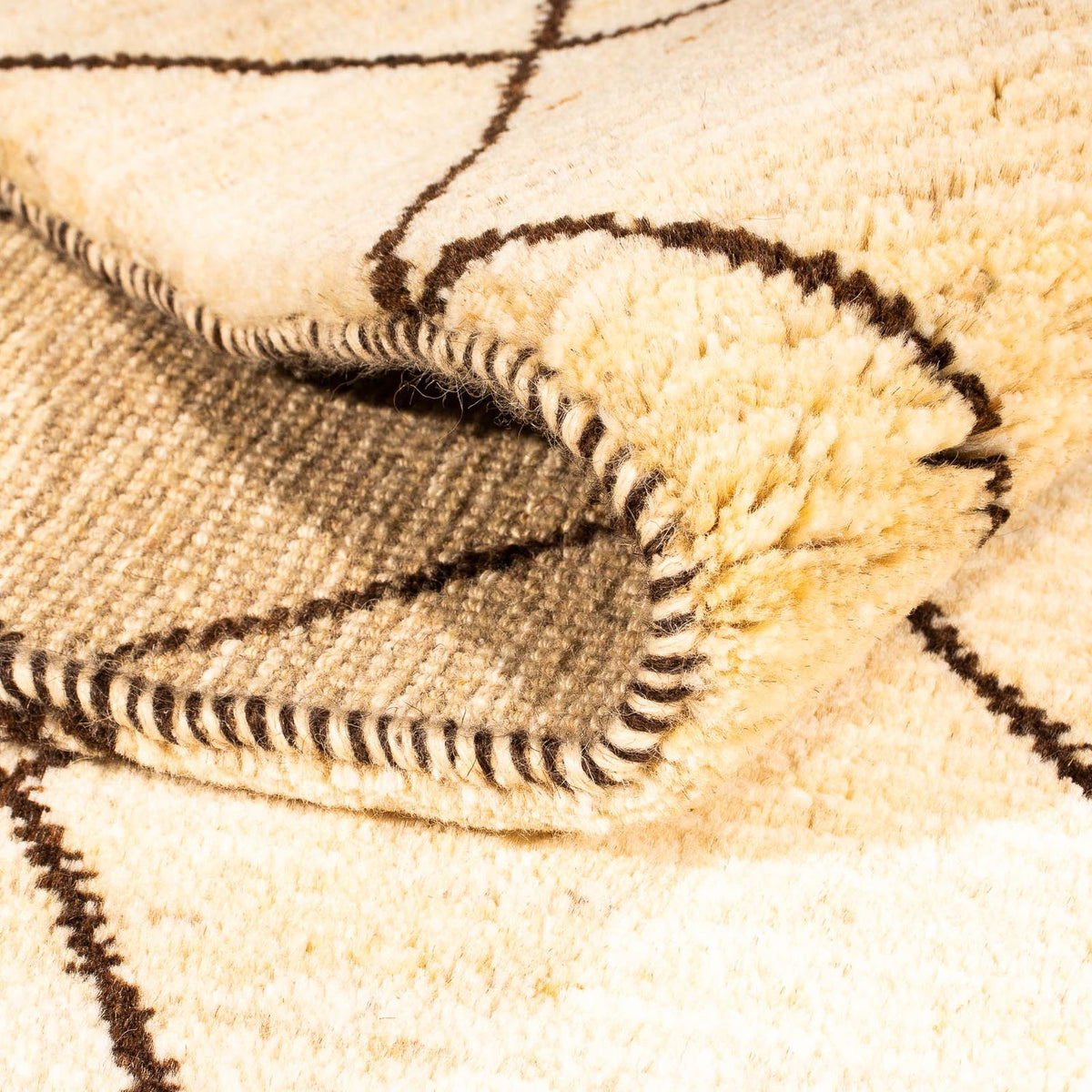 Gabbeh-matta - Loribaft Persian - 193 x 151 cm - beige