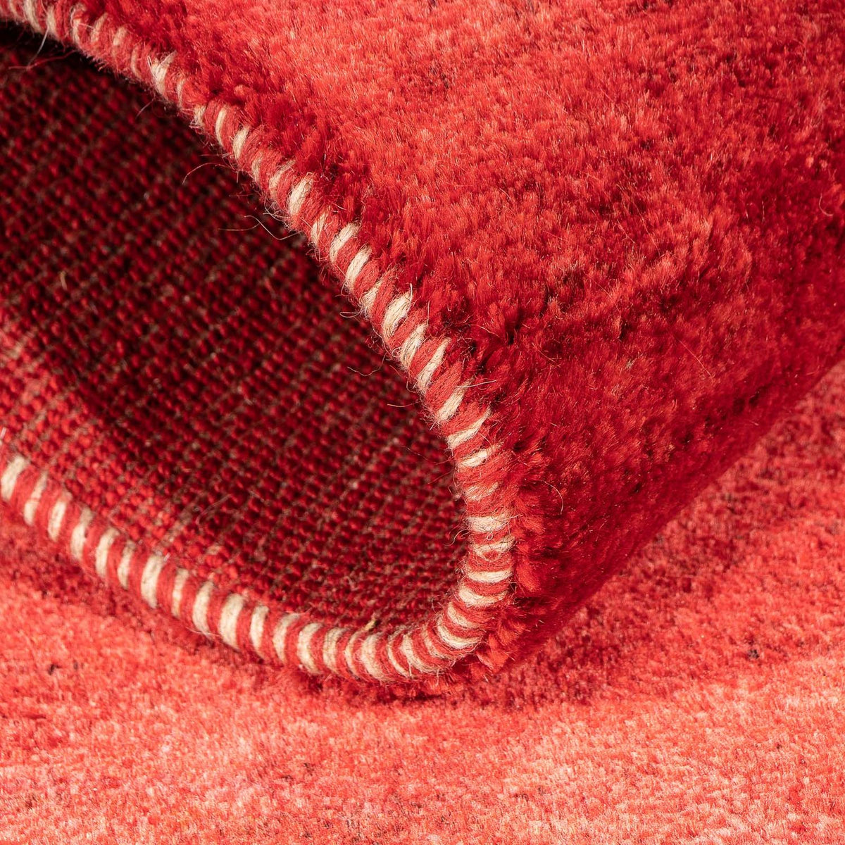 Gabbeh-matta - Loribaft Persian - 136 x 64 cm - mörkröd