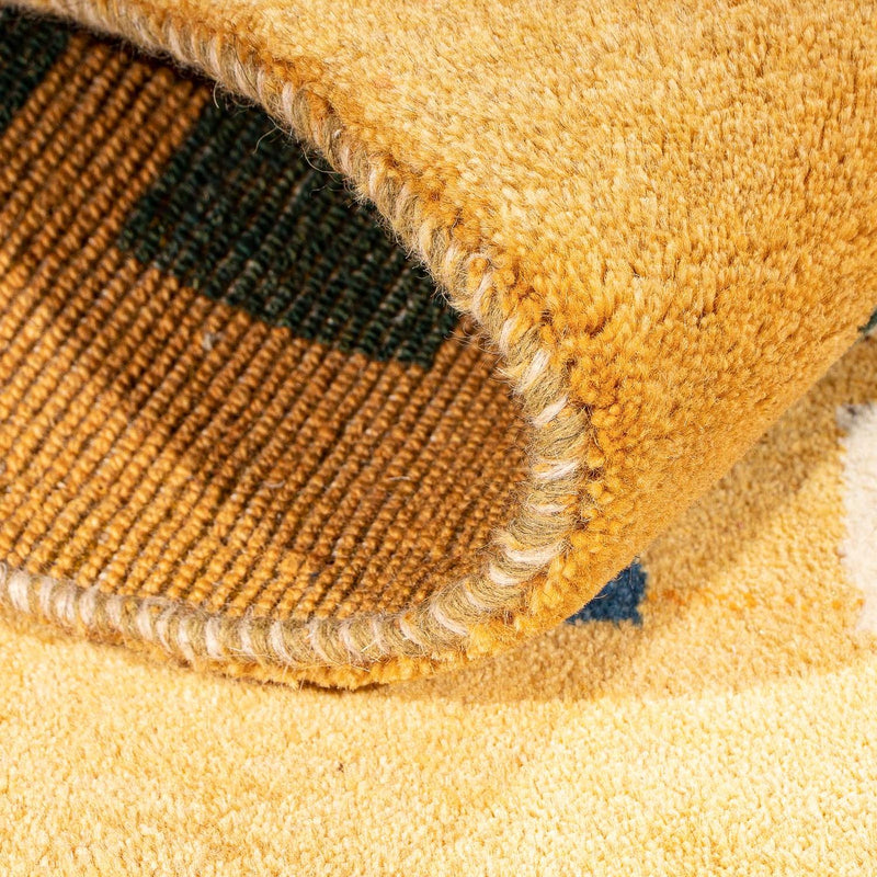 Gabbeh-matta - Loribaft Persian - 118 x 84 cm - senapsgult