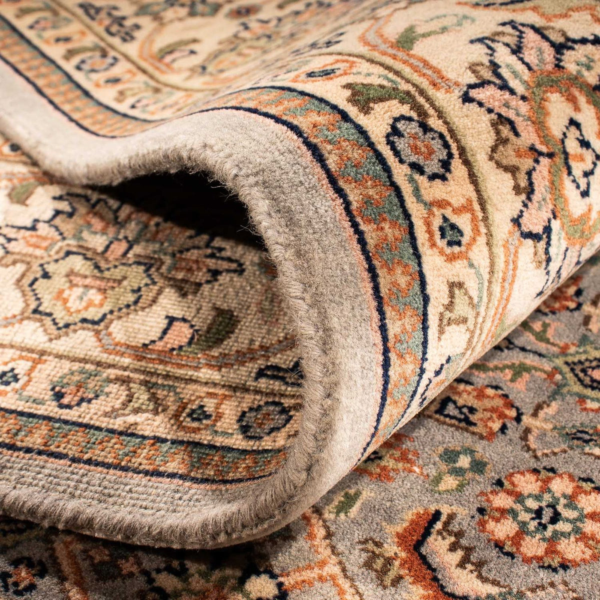 Orientaliska mattor - Bijar - Indus - 242 x 169 cm - ljusbrun