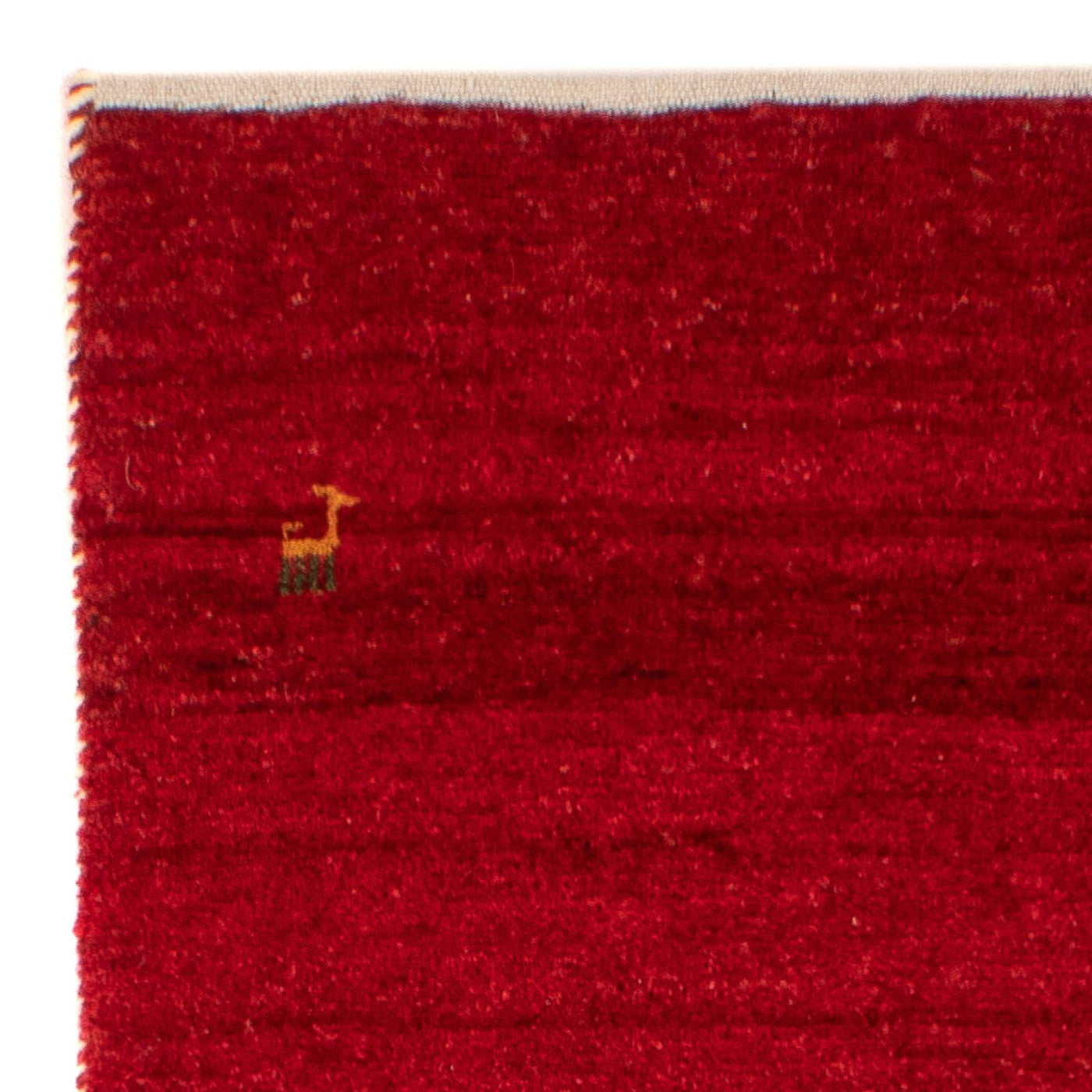 Gabbeh-matta - Loribaft Persian - 134 x 68 cm - mörkröd