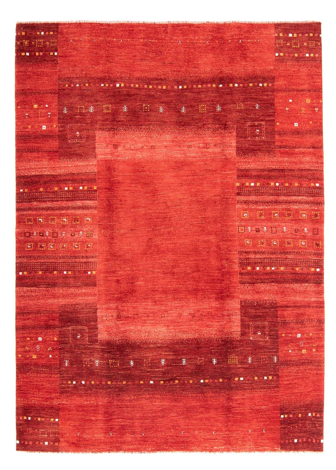 Gabbeh-matta - Loribaft Persian - 248 x 180 cm - mörkröd