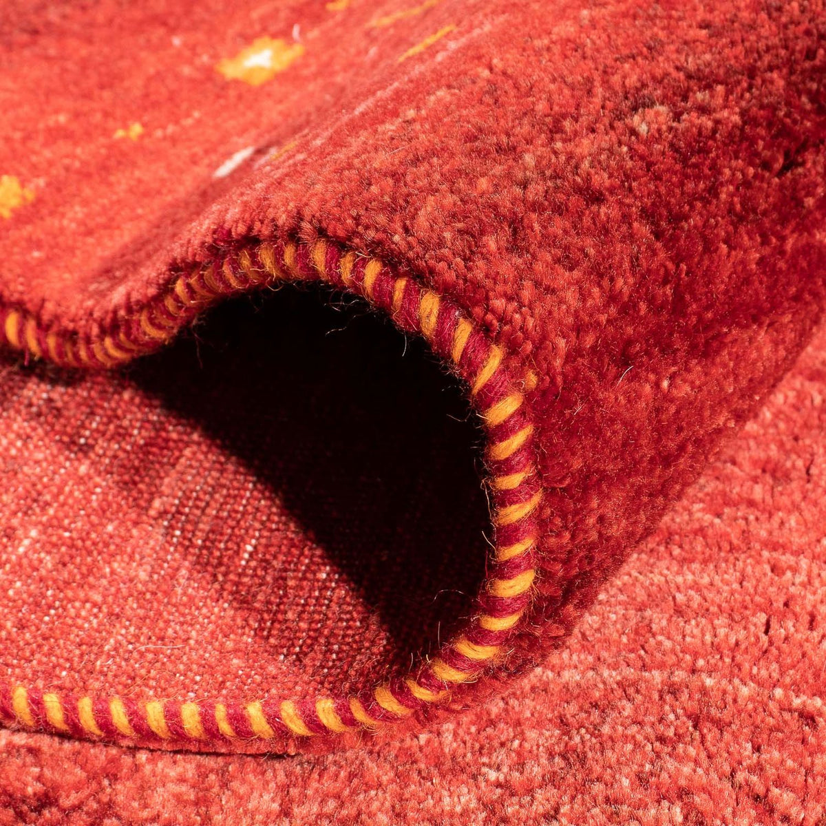 Gabbeh-matta - Loribaft Persian - 248 x 180 cm - mörkröd