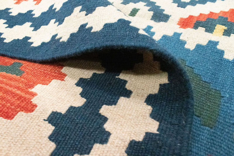 Kelim Carpet - orientalisk matta - 404 x 295 cm - flerfärgad