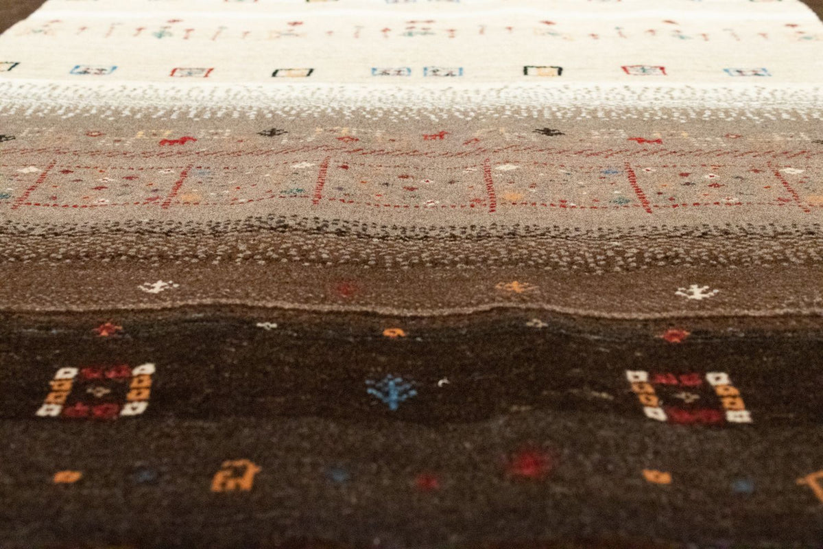 Gabbeh-matta - Loribaft Persian - 194 x 148 cm - brun