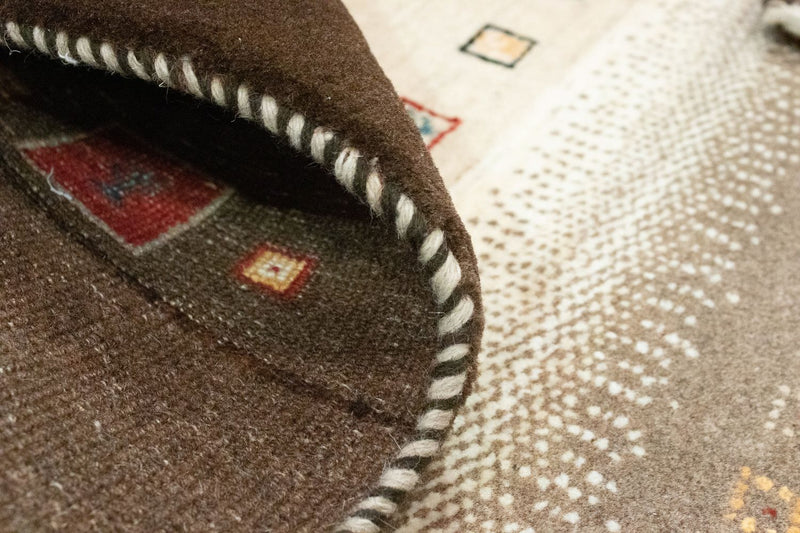 Gabbeh-matta - Loribaft Persian - 194 x 148 cm - brun