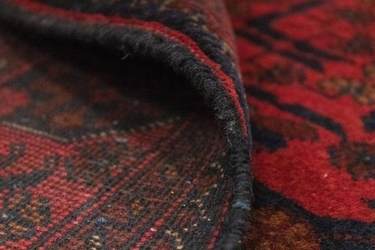 Afghansk matta - Kunduz - 197 x 126 cm - röd