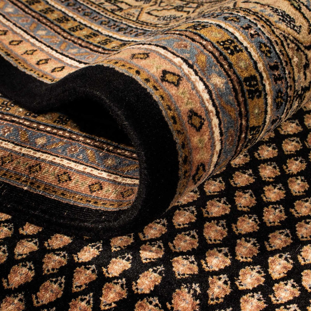 Orientalisk matta - Mir - Indus - 296 x 250 cm - mörkblå