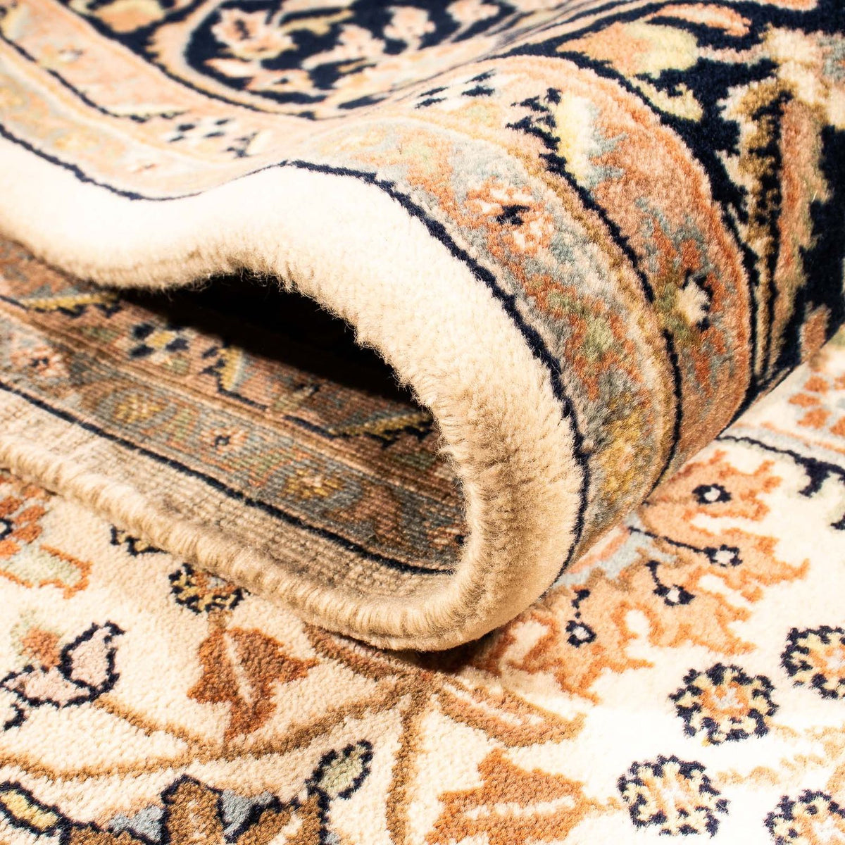 Orientalisk matta - Keshan - Indus - 242 x 170 cm - beige