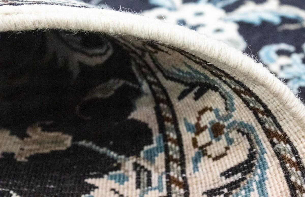 Persisk matta - Nain - 131 x 90 cm - mörkblå