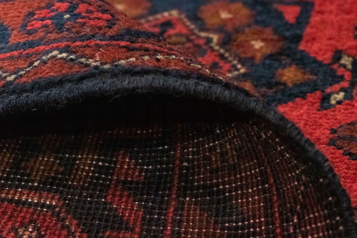 Afghansk matta - Kunduz - 149 x 103 cm - röd