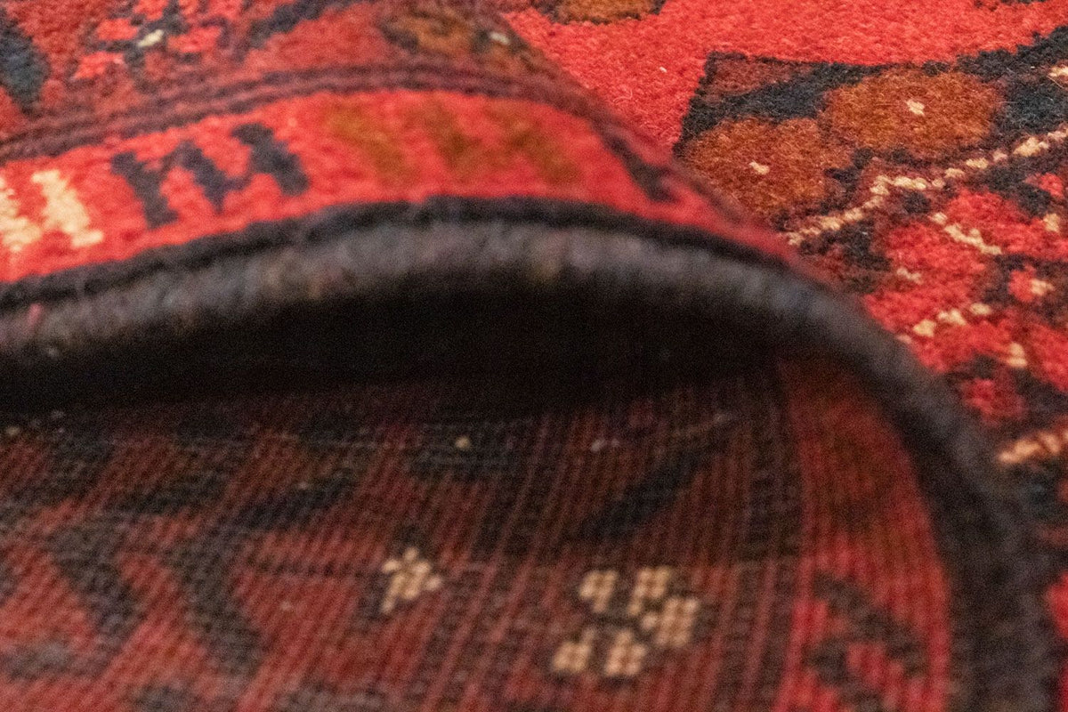 Afghansk matta - Kunduz - 150 x 100 cm - röd