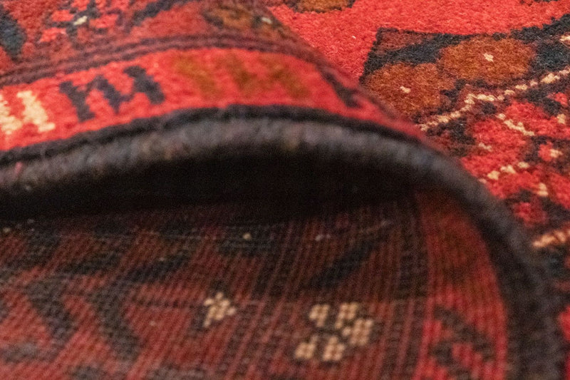 Afghansk matta - Kunduz - 150 x 100 cm - röd