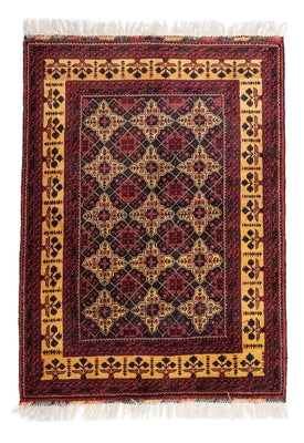 Afghansk matta - 143 x 105 cm - blå