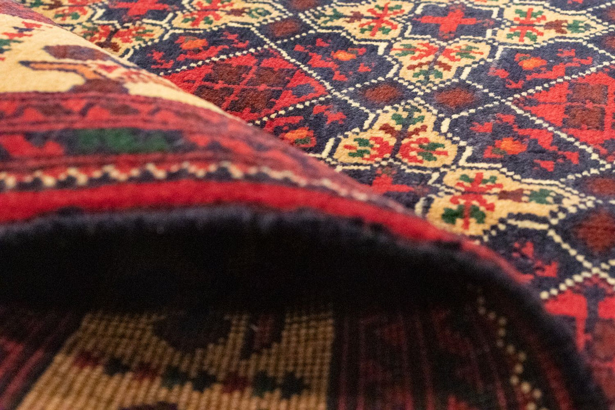 Afghansk matta - 143 x 105 cm - blå