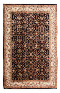 Orientalisk matta - Keshan - Indus - 312 x 201 cm - mörkblå