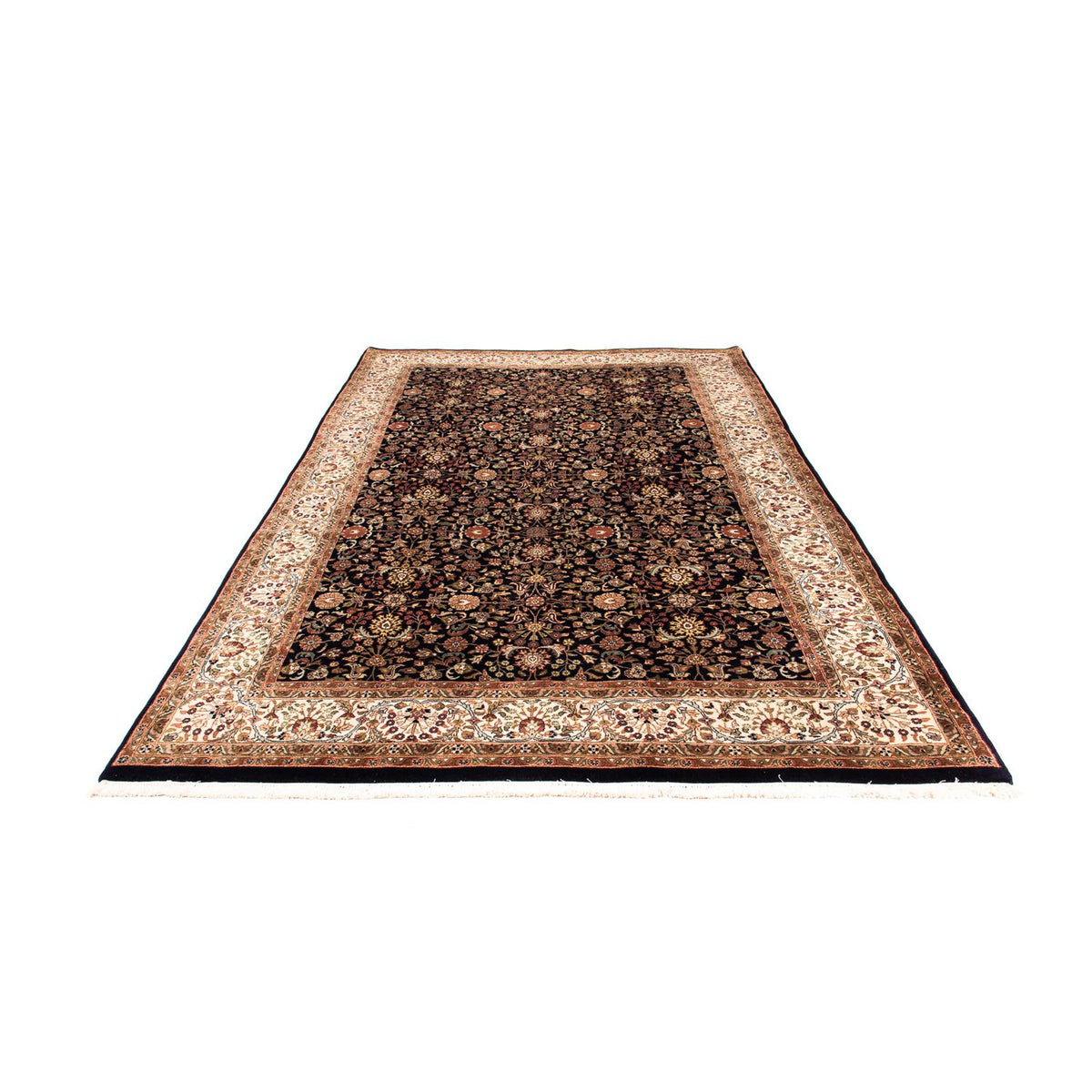 Orientalisk matta - Keshan - Indus - 312 x 201 cm - mörkblå