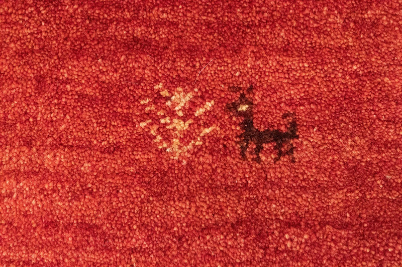 Gabbeh-matta - persisk - 143 x 100 cm - orange