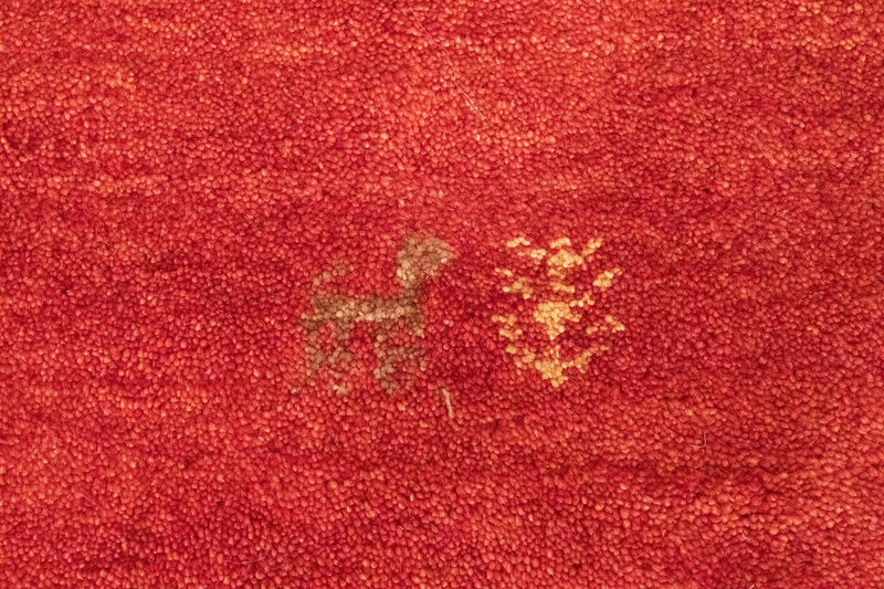 Gabbeh-matta - persisk - 145 x 100 cm - röd
