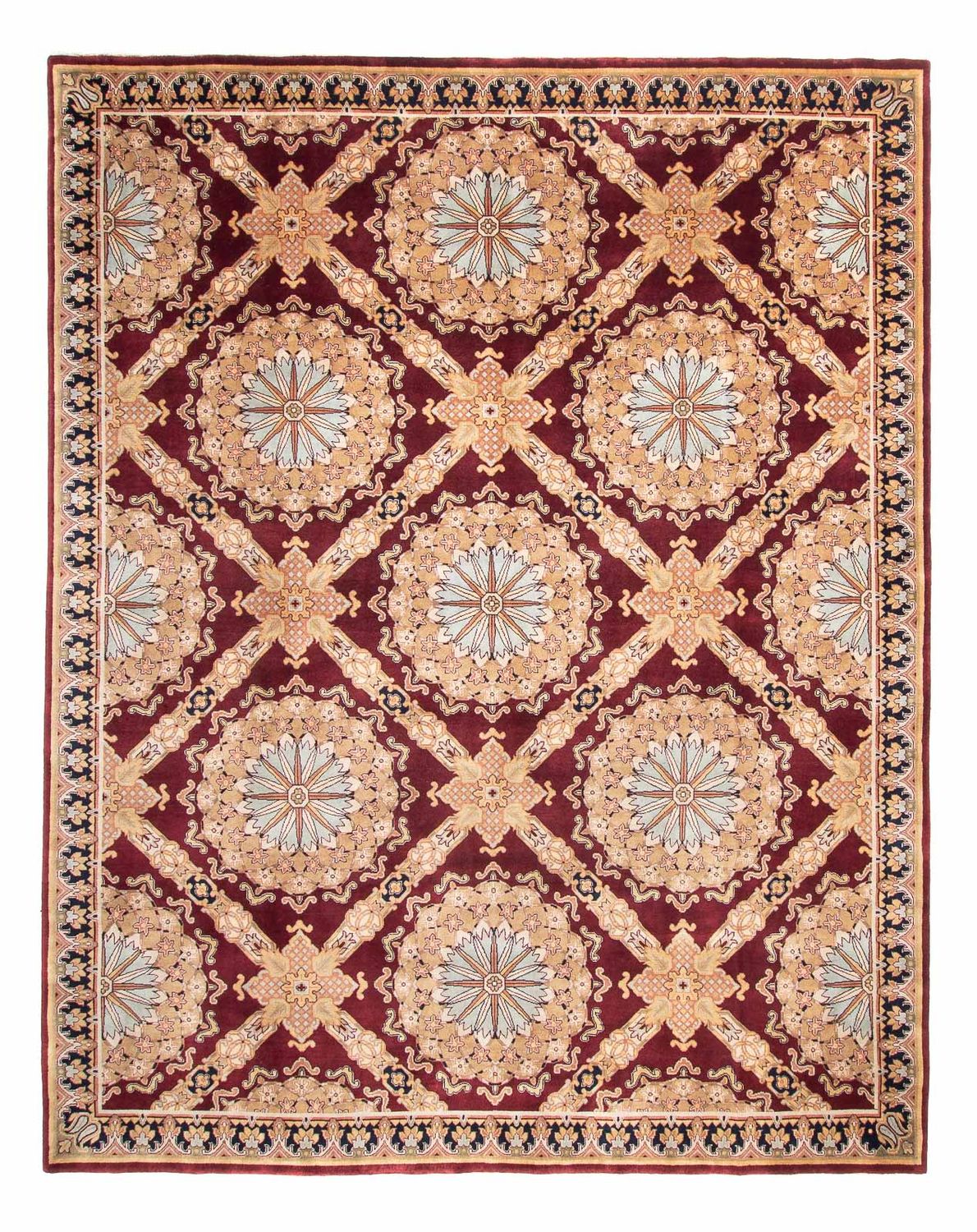 Orientalisk matta - Keshan - Indus - 307 x 244 cm - mörkröd