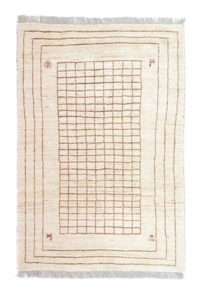 Gabbeh-matta - persisk - 145 x 100 cm - beige