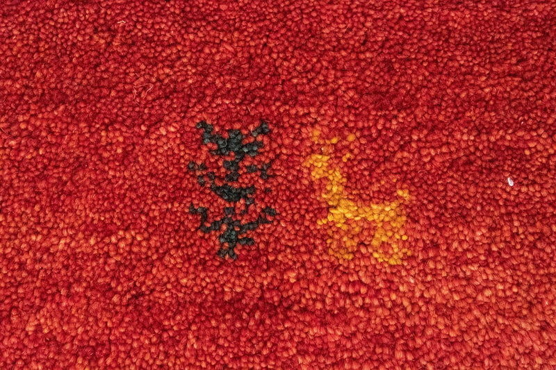 Gabbeh-matta - persisk - 147 x 99 cm - röd