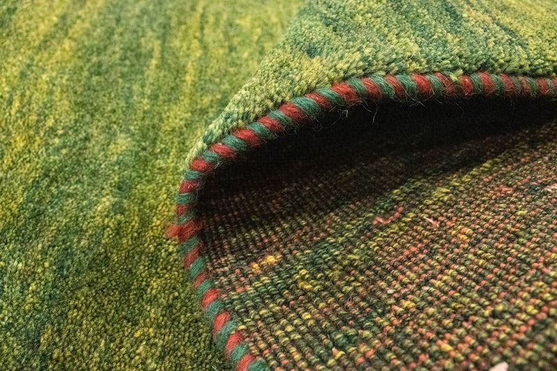 Gabbeh-matta - persisk - 133 x 92 cm - grön