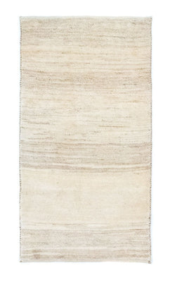 Gabbeh-matta - persisk - 135 x 73 cm - naturvit