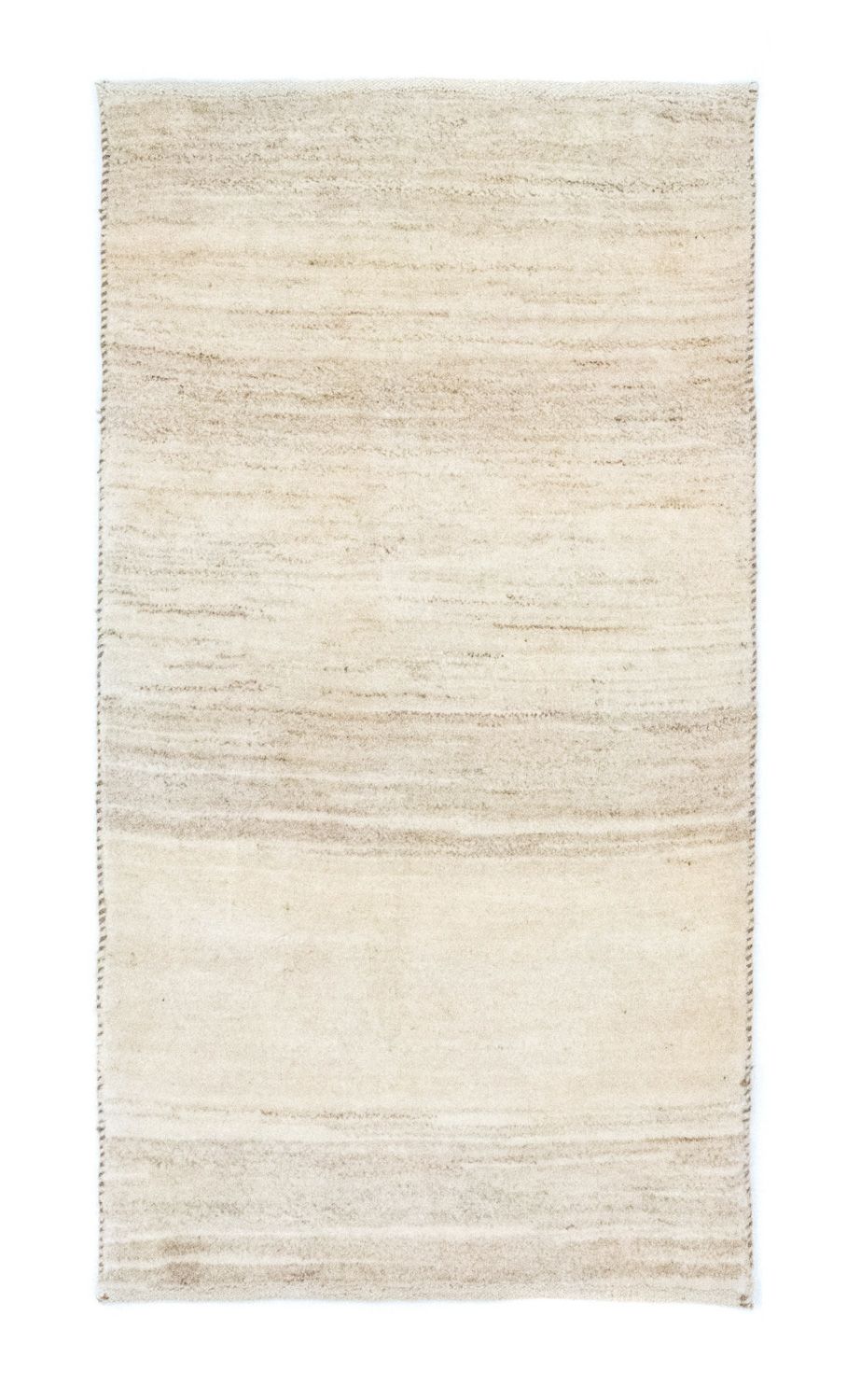 Gabbeh-matta - persisk - 135 x 73 cm - naturvit