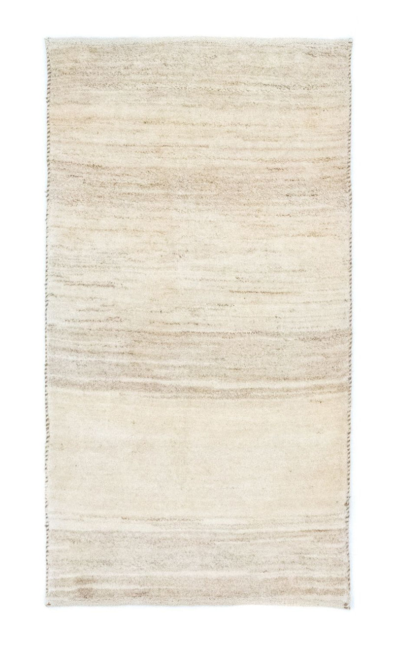Gabbeh-matta - persisk - 135 x 73 cm - naturvit