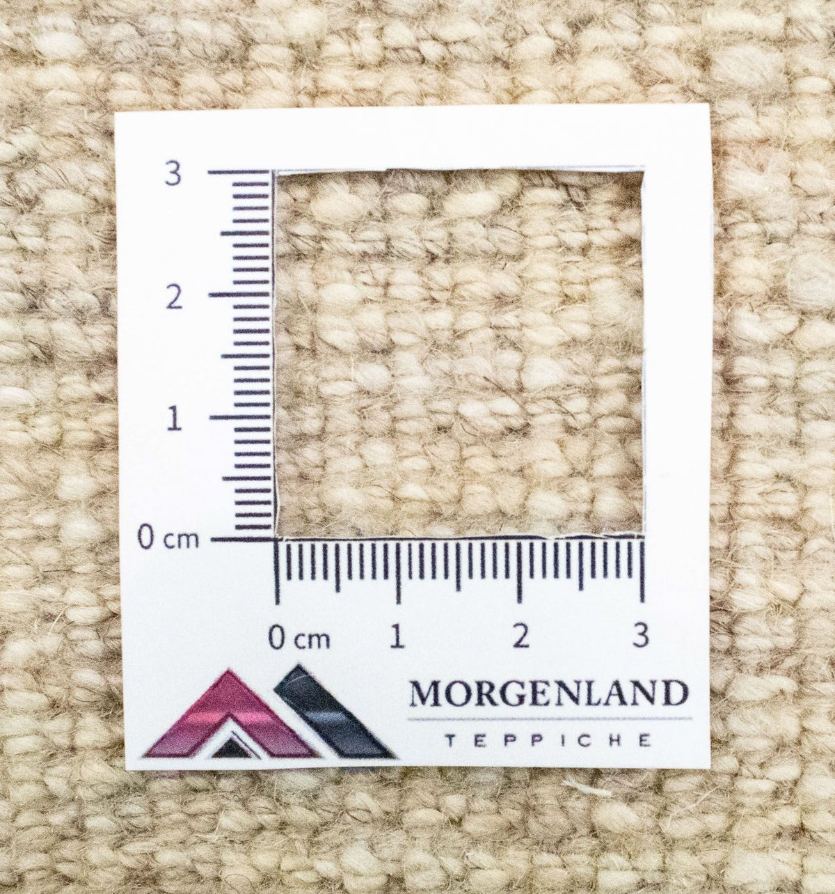 Gabbeh-matta - persisk - 135 x 73 cm - naturvit