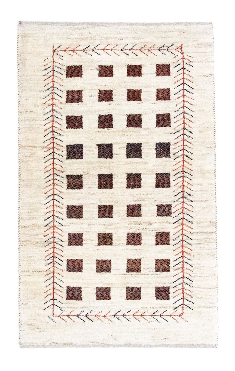 Gabbeh-matta - persisk - 135 x 84 cm - beige