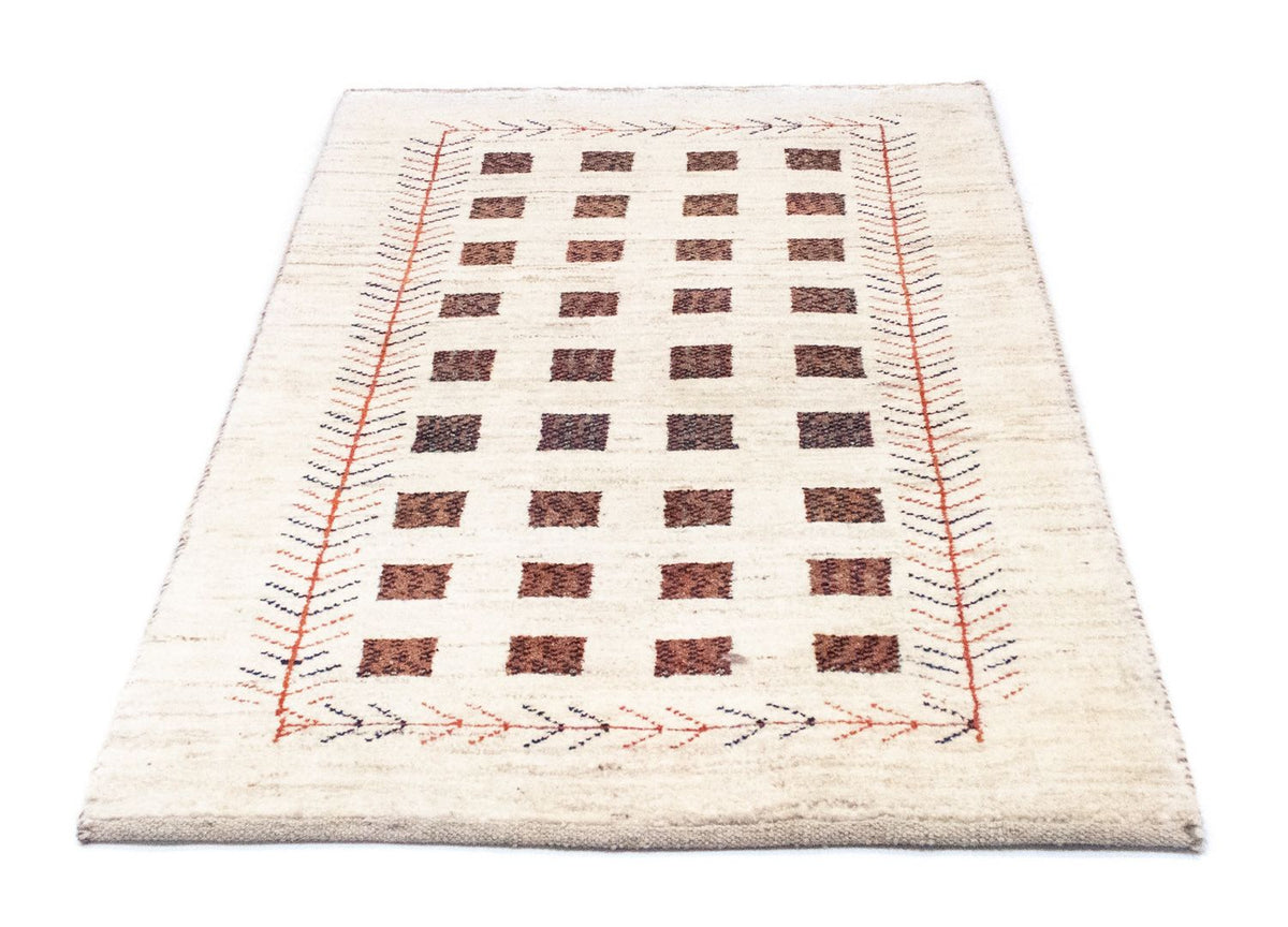 Gabbeh-matta - persisk - 135 x 84 cm - beige