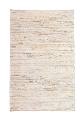 Gabbeh-matta - persisk - 132 x 83 cm - naturvit
