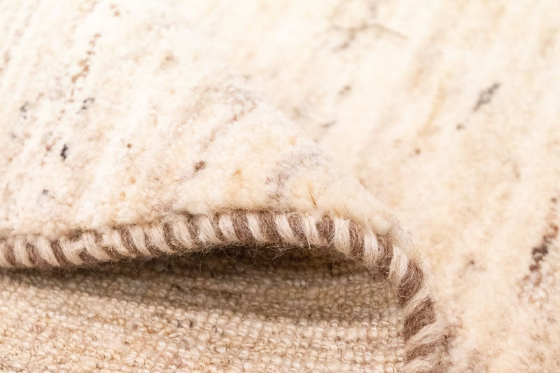 Gabbeh-matta - persisk - 132 x 83 cm - naturvit