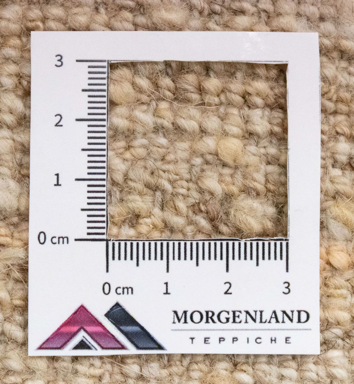 Gabbeh-matta - persisk - 132 x 83 cm - naturvit