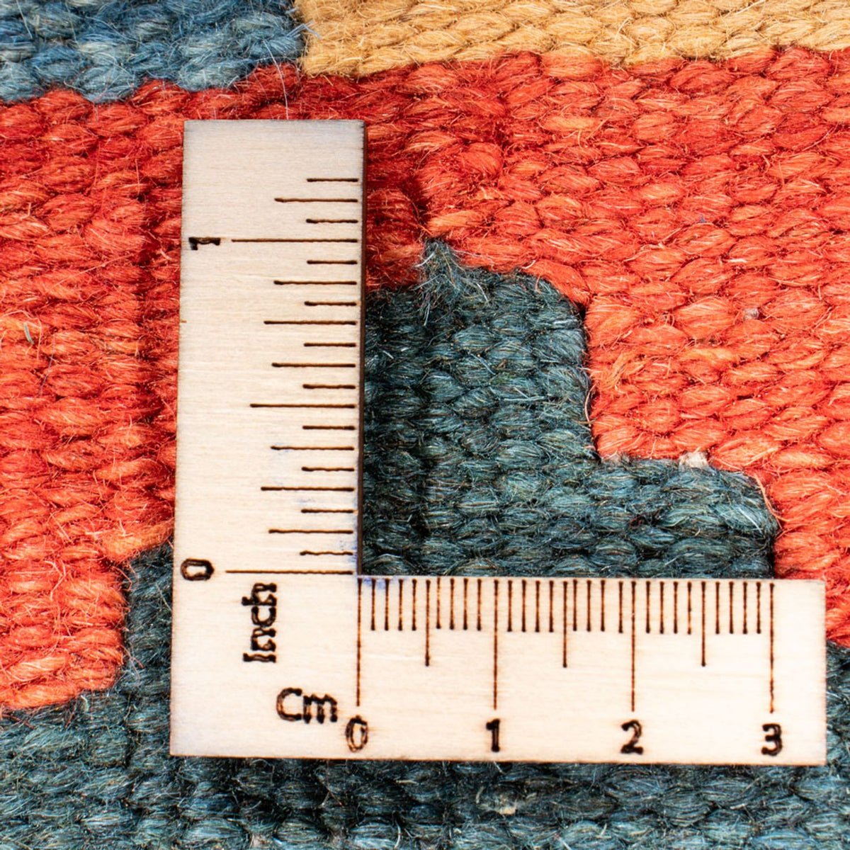 Runner Kelim Carpet - orientalisk matta - 207 x 62 cm - mörkröd