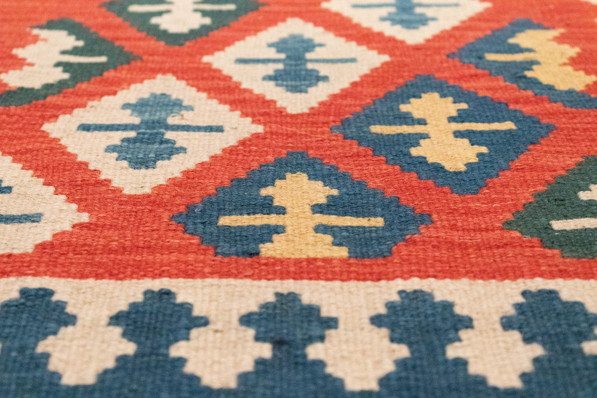 Runner Kelim Carpet - orientalisk matta - 205 x 60 cm - orange