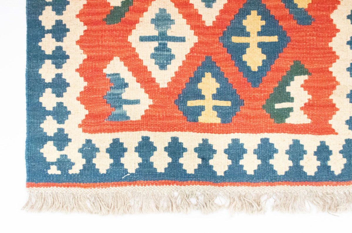 Runner Kelim Carpet - orientalisk matta - 205 x 60 cm - orange