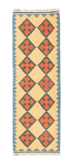 Runner Kelim Carpet - orientalisk matta - 200 x 60 cm - beige