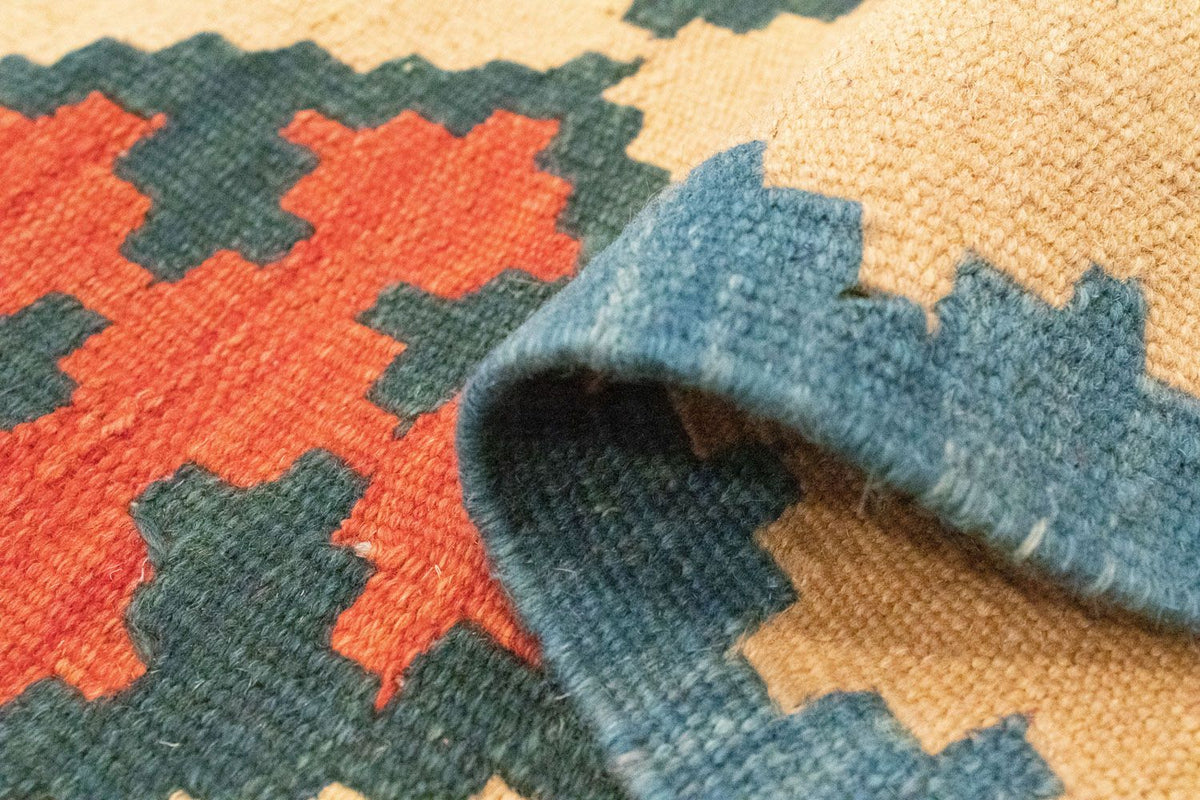 Runner Kelim Carpet - orientalisk matta - 200 x 60 cm - beige