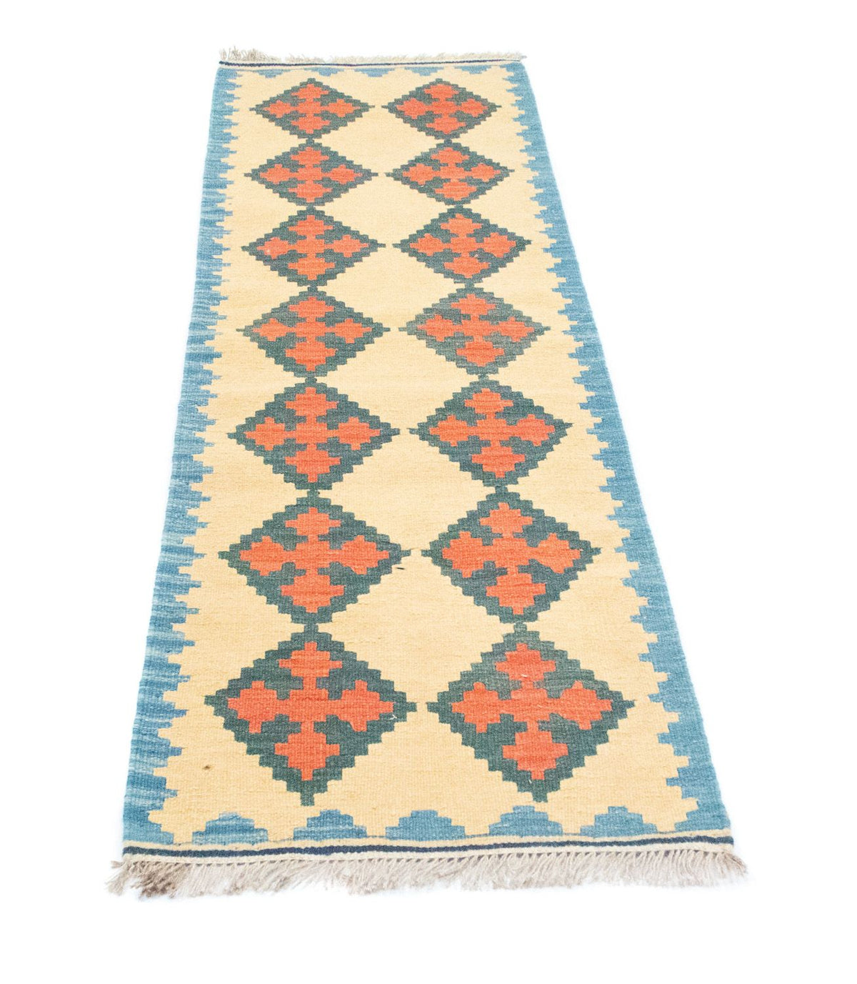 Runner Kelim Carpet - orientalisk matta - 200 x 60 cm - beige