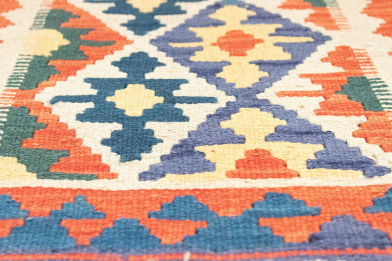 Runner Kelim Carpet - orientalisk matta - 207 x 60 cm - orange