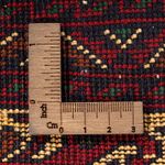 Afghansk matta - 145 x 93 cm - mörkröd