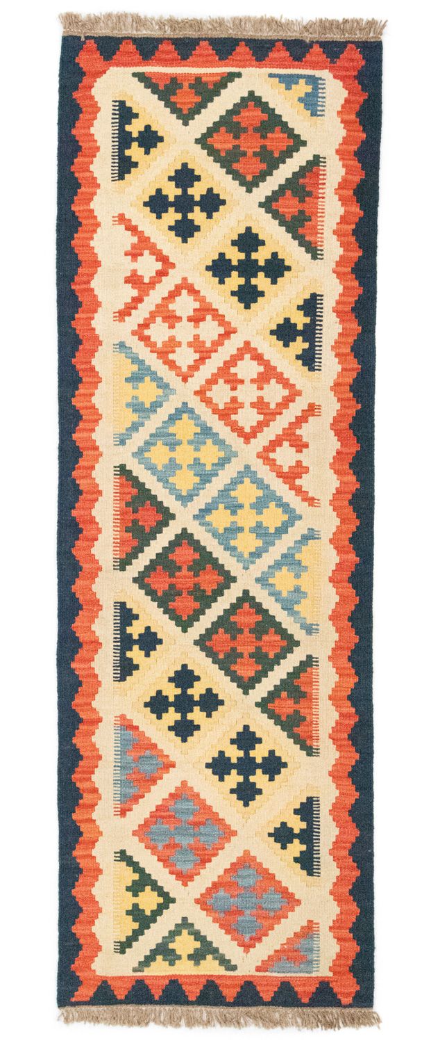 Runner Kelim Carpet - orientalisk matta - 203 x 65 cm - beige