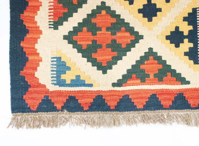 Runner Kelim Carpet - orientalisk matta - 203 x 65 cm - beige