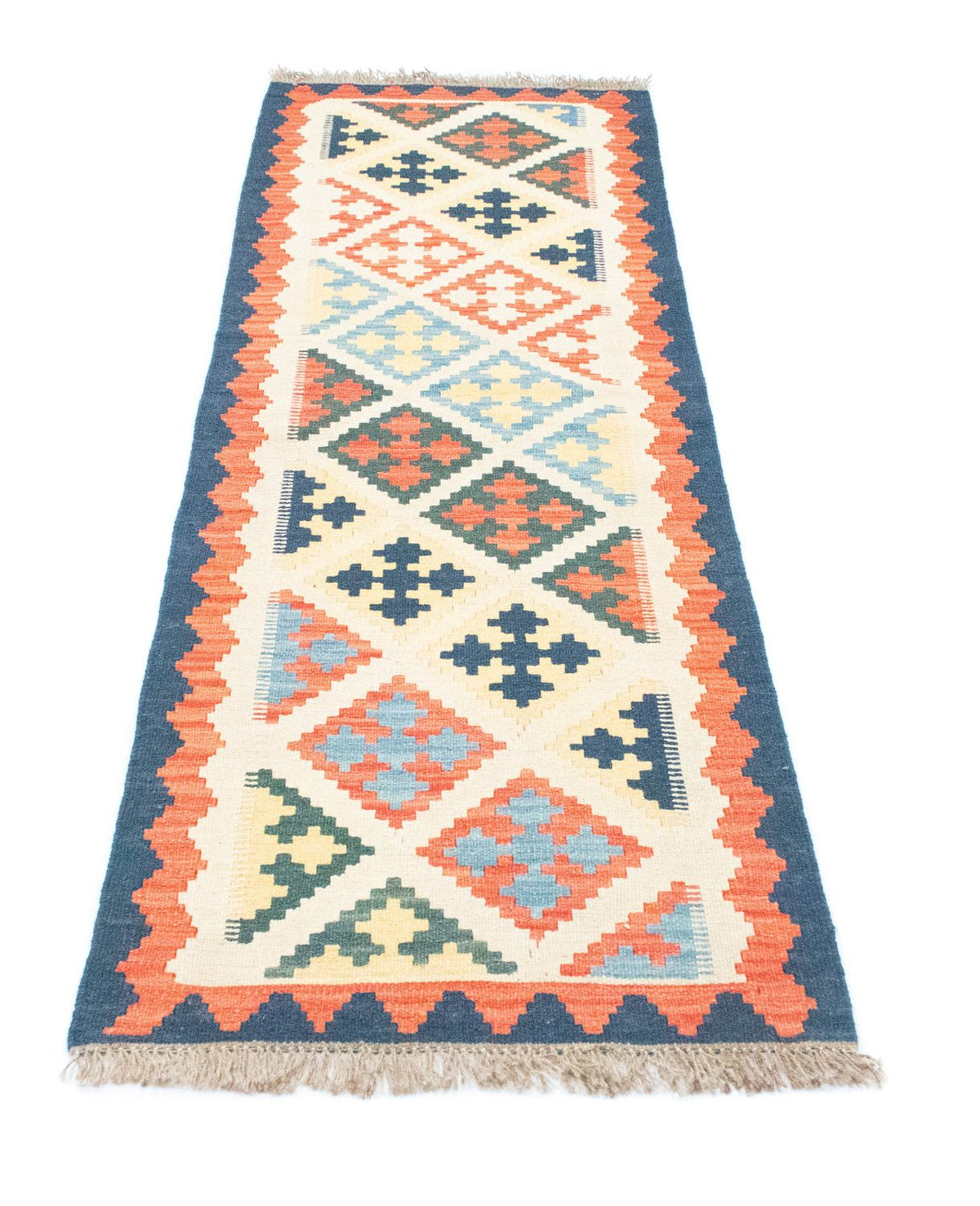 Runner Kelim Carpet - orientalisk matta - 203 x 65 cm - beige
